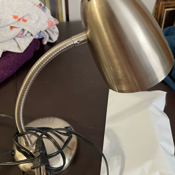 Sleek Silver Desk Lamp - Picture 1 of 2
